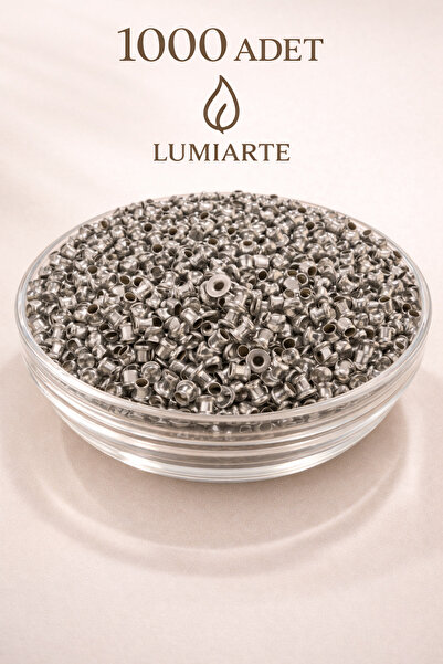 Lumiarte Mum Fitil Sabitleme Aparatı 1000 Adet Çıt Çıt Metal Fitil Tabanı Mum...