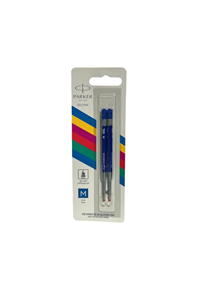 Parker Jel Kalem Refill Plastik gövde, 2'li Blister M uç Mavi