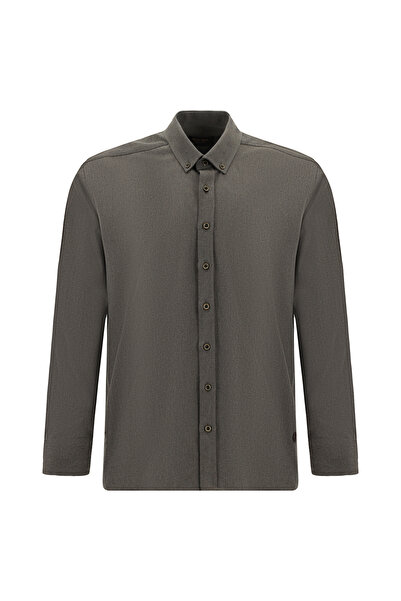 Abdullah Kiğılı Πουκάμισο - Καφέ - Casual