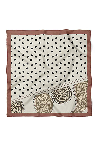 nehir eşarp Puantiye Desen Fular Bandana 70x70 Cm