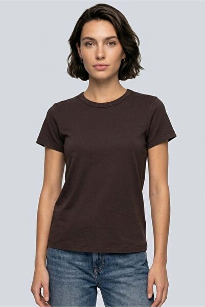 Brix T-Shirt - Καφέ - Κανονική εφαρμογή