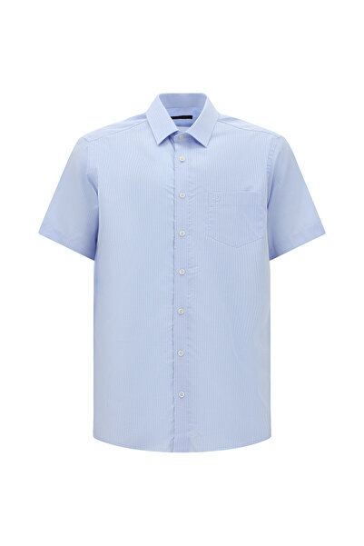 Abdullah Kiğılı Πουκάμισο - Μπλε - Κανονική εφαρμογή