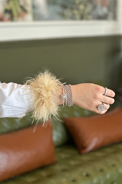 TASARIM ARABAM ATİKE ELİF AKIN 2026 Vur Tak Feathered Bracelet (2 Pieces)