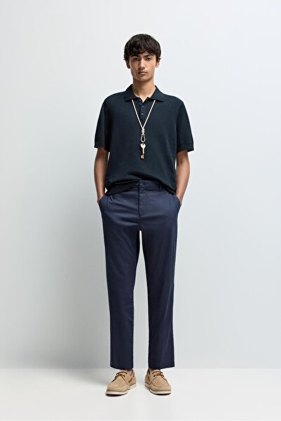 LEFTIES Slim fit yapısal chino pantolon