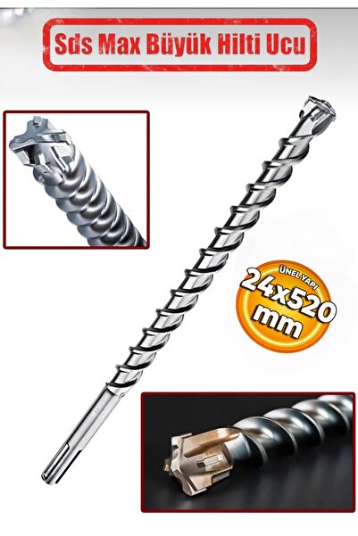 GFB GFB2110 Sds Max Büyük Hilti İçin Beton Duvar Taş Kaya 24x520 mm Beton Del...