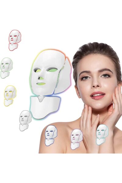 Arabest جهاز قناع الوجه LED متعدد الألوان، إضاءة متعددة الألوان للاستخدام الم...
