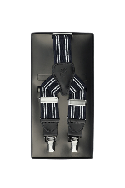 Abdullah Kiğılı Τιράντες - Ναυτικό μπλε - Ριγέ