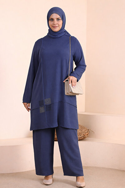 Ferace Σετ με hijab - Ναυτικό μπλε - Regular