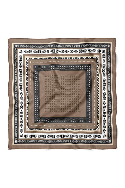 nehir eşarp Puantiye ve Sembol Desen Fular Bandana 70x70 Cm