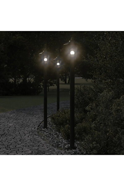 vidaxl Φωτιστικό Δαπέδου Εξ. Χώρου Μαύρο 120 εκ. Ανοξείδωτο Ατσάλι