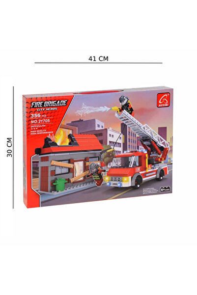KESKİN SOUND Fire Department Set 355 Piece Block Set