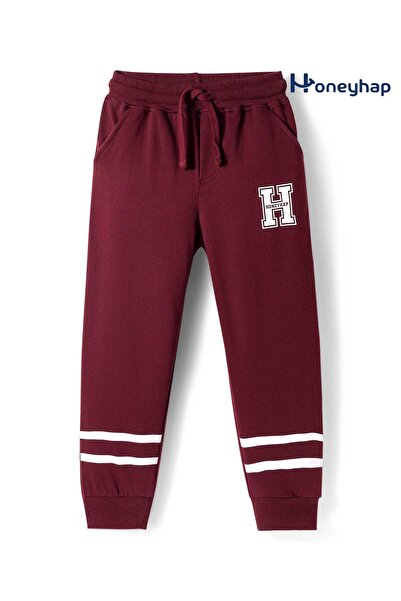 Honeyhap Premium Knit Full Length Lounge Pants With Bio Finish & Text Print-R...