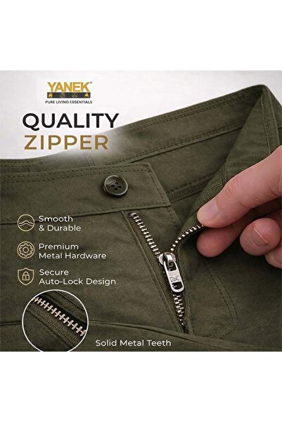 YANEK Men’s Slim Fit Chino Trousers – Premium Comfort & Everyday Style