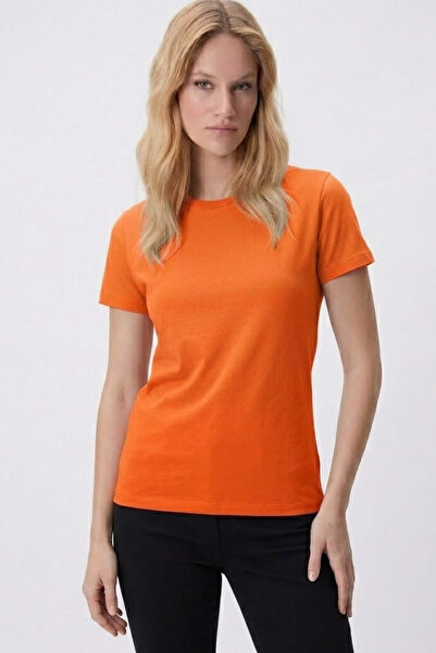 MATERIAL T-Shirt - Πορτοκαλί - Χαλαρό