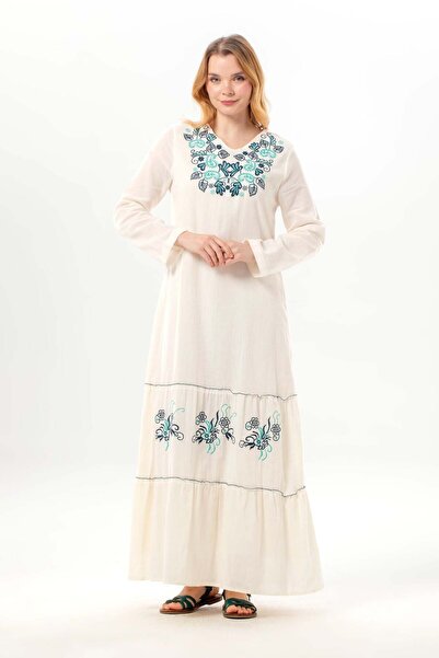 Eliş Şile Bezi Μακρυμάνικο Βενετσιάνικο Κεντημένο Ύφασμα Σίλε Αυθεντικό Μακρύ...