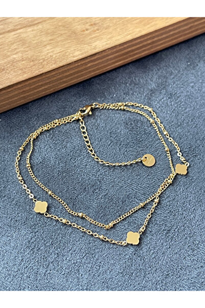 Rupen Kraft Surgical Steel Stainless Tarnish Resistant Gold Model Steel Anklet