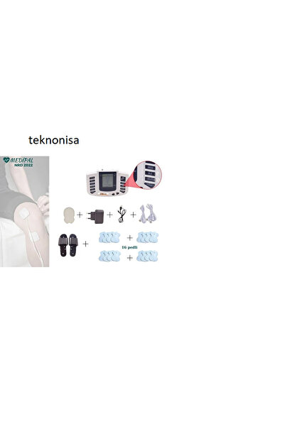 teknonisa 16 Pedli Ve Terlikli Fizik Tedavi Tens Cihazı Masaj Aleti