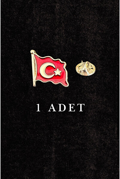 Eksero Türk Bayrağı Yaka Rozeti (1 Adet)