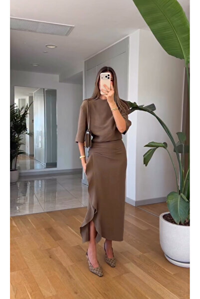 FEMMESTUDIO Φόρεμα - Χακί - Midi