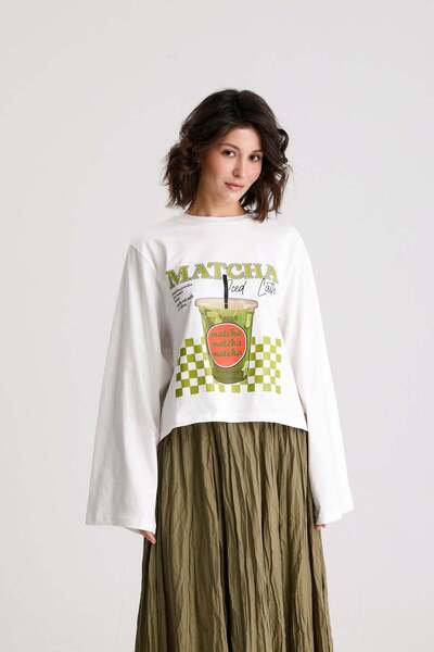 minaaise T-Shirt - Εκρού - Άνεση