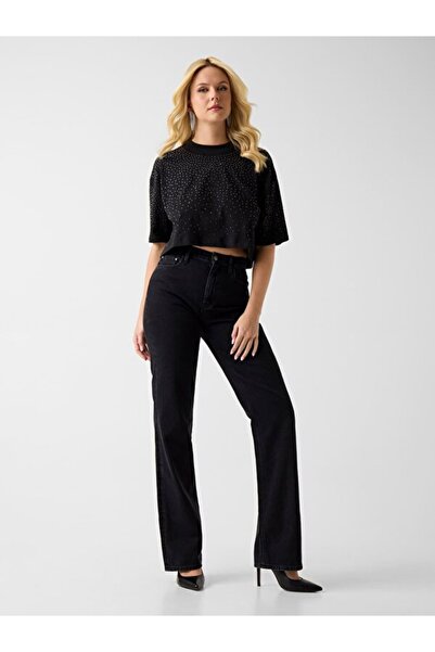 Guess Jersey Kadın Boxy Fit T-Shirt