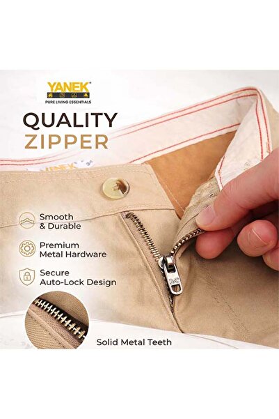 YANEK Men’s Slim Fit Chino Trousers – Premium Comfort & Everyday Style
