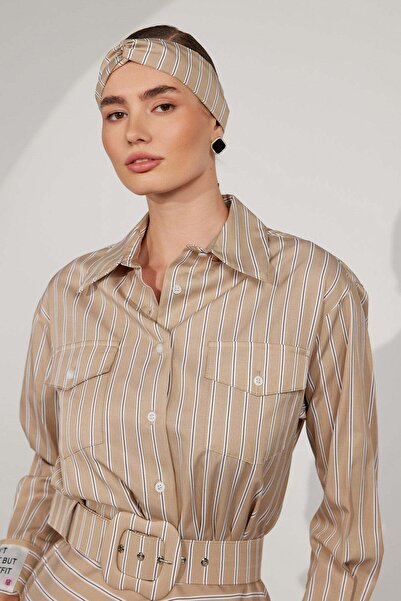 NOK İSTANBUL Queen Breeze Shirt&Bandana Beige