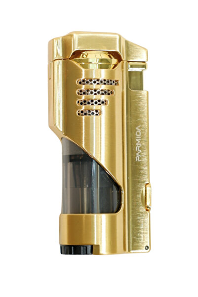 Parmida 3 Torch Pürmüz Delicili Gold Metal Puro Çakmağı - TR9484