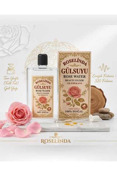 Roselinda Gül Suyu 100% Doğal – Cilt Temizleyici & Ferahlatıcı Tonik | Şık Ca...