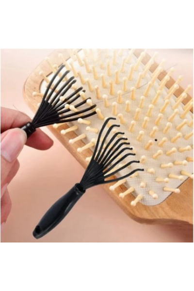 hediye bahçesi Practical Hair Brush and Comb Cleaning Tool 2 Pieces