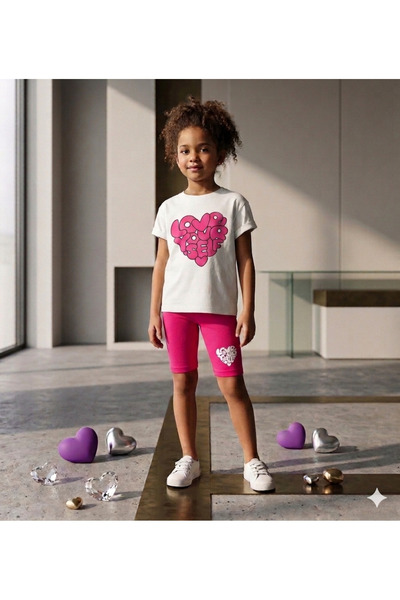 PALLERMO KİDS New Season Supreme Summer Set with Bottom and Top Tights
