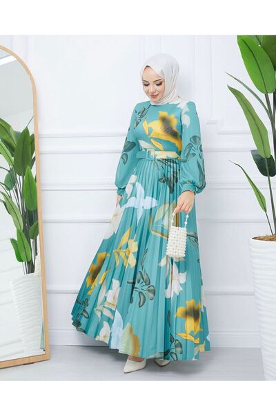 FRESH FASHION LİKRALI SATEN ABİYE ELBİSE