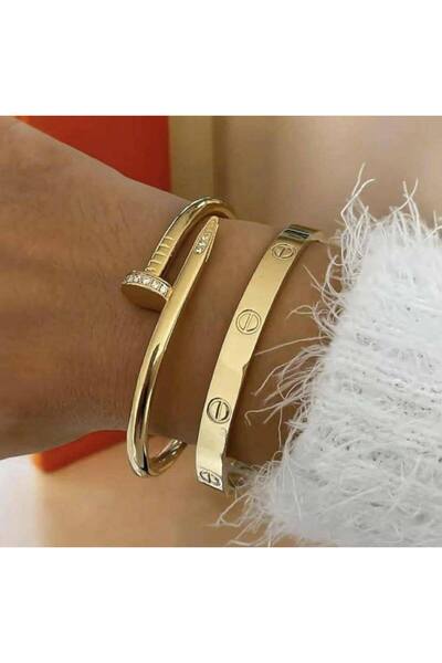 OEM Βραχιόλι από ατσάλι - Χρυσαφί