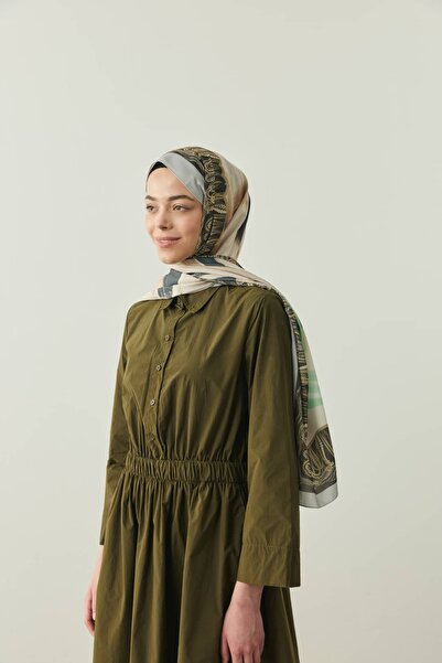Modakaşmir Tribal Pattern Medina Silk Shawl