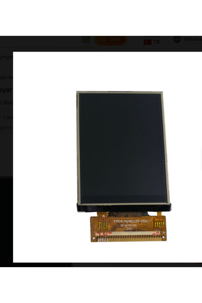 zerzembe 2,8 inç TFT LCD Modül, 240x320 Ekran Modülü H24C129-00W
