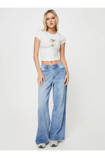 ZAVIXO Slim Fit Crop T-Shirt Women's Modern Stylish Style