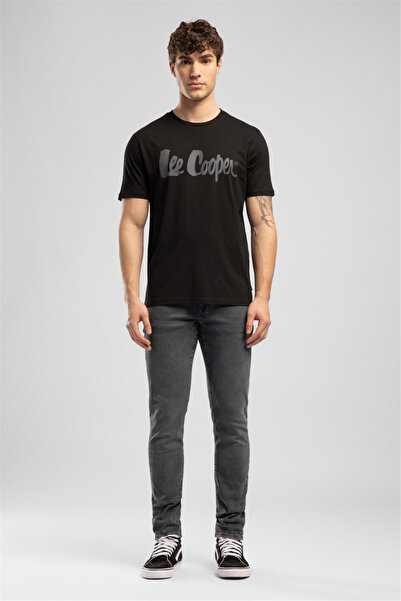 Lee Cooper Londonlogo Ανδρικό T-Shirt με κανονική εφαρμογή, 100% βαμβάκι, με ...