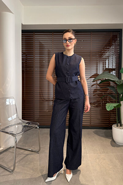 MAGARDE Κορυφαίας ποιότητας σετ γιλέκου - ΣΚΟΥΡΟ ΜΠΛΕ