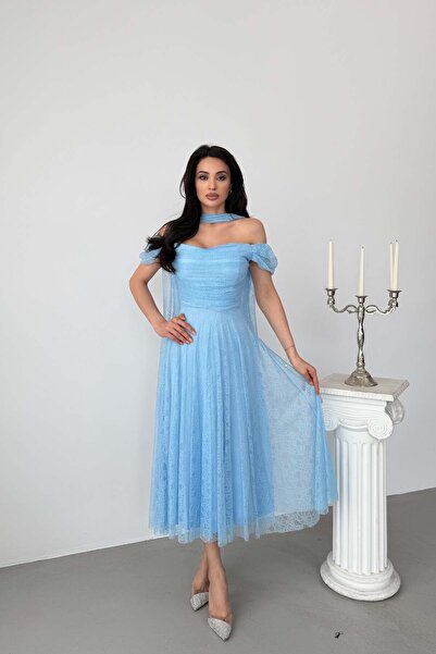 Serica Moda Βραδινό φόρεμα & φόρεμα χορού - Μπλε - Ασύμμετρη