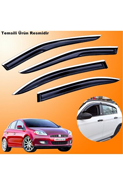 midline Fiat Bravo Cam Rüzgarlığı Krom ABS Nikelajlı Mügen Cam Rüzgarlığı 200...