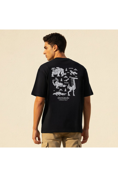 SP Characters Men Regular Fit Crew Neck Short Sleeves Horizon Forbidden West ...