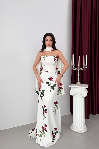 Serica Moda Βραδινό φόρεμα & φόρεμα χορού - Λευκό - Στράπλες