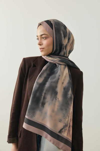 Modakaşmir Ravena Desen Twill Şal