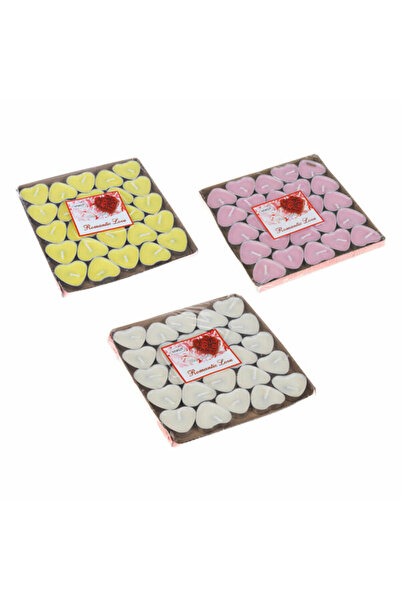 KULVARAVM 50 Li Tealight Mum Beyaz Kalpli Tea Light 50 Adet Dekoratif Mum