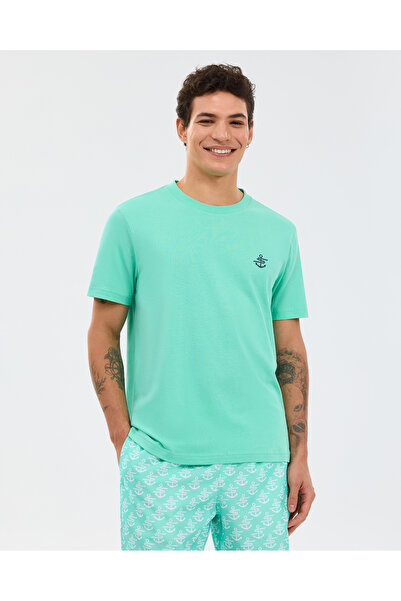 SKECHERS M regular t-shirt men's blue t-shirt s2610117-1410
