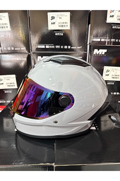 MT Helmets Stinger 2 Pure A12 nardo gri kask (şeffaf vizörlü) biçimde gönderi...