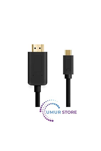 Herz Type-C To HDMI 4K Kablo 3 Metre - Hdcp Özelliği - 10 Gbps Görüntü Aktarı...
