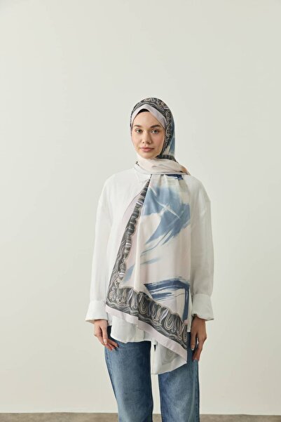 Modakaşmir Tribal Desen Medine İpeği Şal