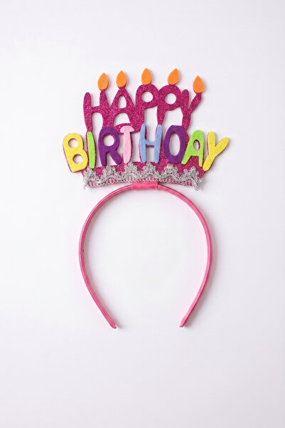 Le Mabelle Çok Renkli Pastel Tonları Happy Birthday Kız Çocuk Parti Tacı