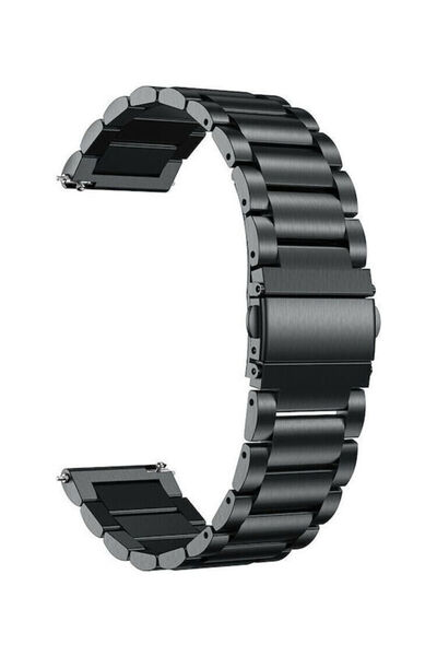 OEM Λουράκι από Ανοξείδωτο Ατσάλι Μαύρο (Amazfit GTS)